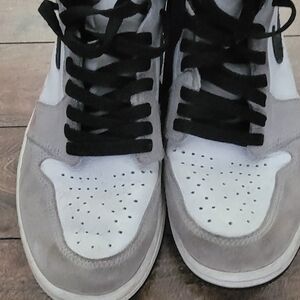 Men's Gray and White Sneakers